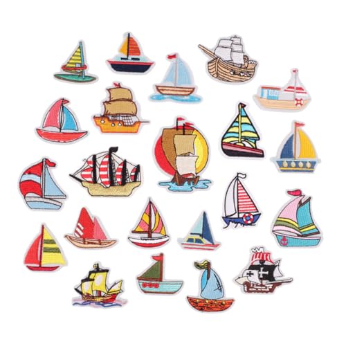 AKOOSY 23 Stück Teiliges DIY Aufnäher Segelboot Selbstklebende Stickapplikationen Bunte Cartoon Patches Hochwertige Textilflicken für Kleidung Einfaches Aufnähen Kleidungs Accessoires AKOOSY 23 Stück Teiliges DIY Aufnäher Segelboot Selbstklebende Stickapplikationen Bunte Cartoon Patches Hochwertige Textilflicken für Kleidung Einfaches Aufnähen Kleidungs Accessoires von AKOOSY