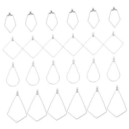 AKOOSY 24 Stück Teiliges Silberfarbene Creolen Schmuckherstellung DIY Ohrring Ringe Bastelzubehör für Damen Mädchen Schmuck Selber Machen AKOOSY 24 Stück Teiliges Silberfarbene Creolen Schmuckherstellung DIY Ohrring Ringe Bastelzubehör für Damen Mädchen Schmuck Selber Machen von AKOOSY