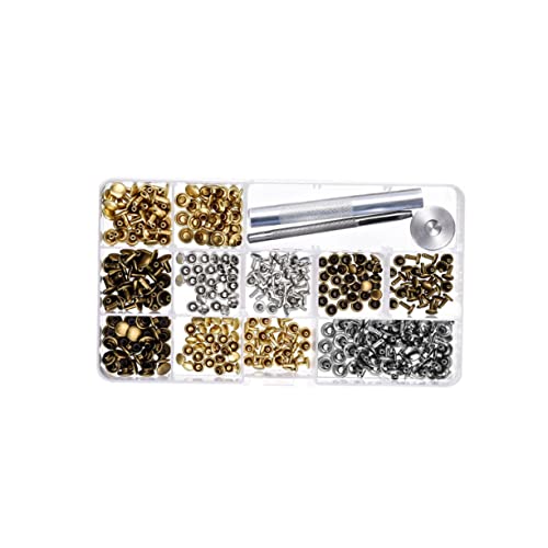 AKOOSY 240 Satz Teiliges Ledernieten Set mit Doppelseitigen Metall Druckknöpfen und Fixierwerkzeug Robustes Diy Lederhandwerk Zubehör mit Praktischer Aufbewahrungsbox Geeignet für Gürtel AKOOSY 240 Satz Teiliges Ledernieten Set mit Doppelseitigen Metall Druckknöpfen und Fixierwerkzeug Robustes Diy Lederhandwerk Zubehör mit Praktischer Aufbewahrungsbox Geeignet für Gürtel von AKOOSY