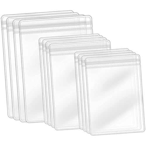 AKOOSY 240 Stück Teiliges Transparente Schmuckbeutel mit Selbstverschluss Verschiedene Dickes PVC Schützend gegen Oxidation für Ringe Ohrringe Halsketten und Armbänder Wiederverwendbar von AKOOSY