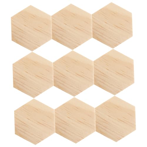 AKOOSY 25 Stück DIY Holzscheiben Holzplatten für Bastelarbeiten Unbemalte Holzformen für Kreative Projekte und Dekoration von AKOOSY