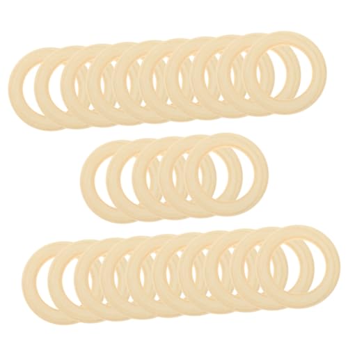 AKOOSY 25 Stück Teiliges Natürliche Holzringe Glatt Unbemalt DIY Ring Basteln Makramee Schmuckherstellung Wandbehang Pflanzhalter Boho Deko Handwerk AKOOSY 25 Stück Teiliges Natürliche Holzringe Glatt Unbemalt DIY Ring Basteln Makramee Schmuckherstellung Wandbehang Pflanzhalter Boho Deko Handwerk von AKOOSY