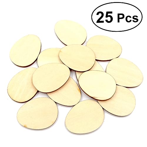 AKOOSY 25Stücke Unbehandelte Holzscheiben Eierform für DIY Handwerksprojekte für Schilder Tags Weihnachtsdekoration und Mehr AKOOSY 25Stücke Unbehandelte Holzscheiben Eierform für DIY Handwerksprojekte für Schilder Tags Weihnachtsdekoration und Mehr von AKOOSY