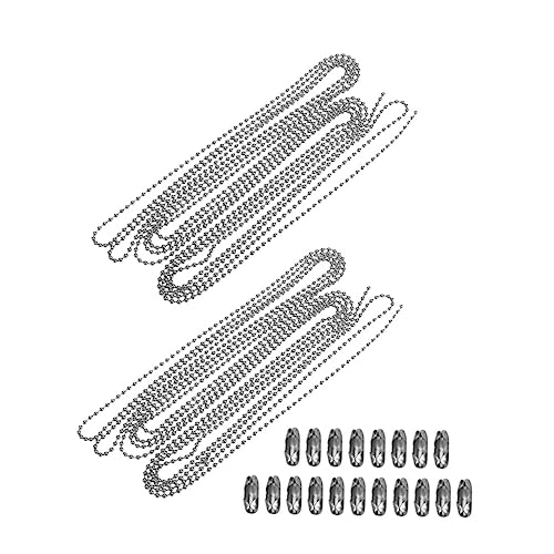 AKOOSY 2Sätze Perlenkette mit Verbindungsstücken Metallperlenkette für DIY Schmuckherstellung Einstellbare Glatte Oberfläche für Armbänder und Kettenprojekte AKOOSY 2Sätze Perlenkette mit Verbindungsstücken Metallperlenkette für DIY Schmuckherstellung Einstellbare Glatte Oberfläche für Armbänder und Kettenprojekte von AKOOSY