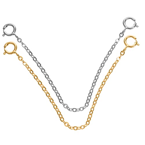 AKOOSY 2Stücke Armband Verlängerungsketten DIY Ketten für Armbänder Vielseitig Einsetzbar Einfach zu Befestigen Schmuckzubehör für Kreative Designs AKOOSY 2Stücke Armband Verlängerungsketten DIY Ketten für Armbänder Vielseitig Einsetzbar Einfach zu Befestigen Schmuckzubehör für Kreative Designs von AKOOSY