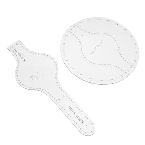AKOOSY 2Stücke DIY Acryl Vorlage für Brieftaschen Handgemachte Ledermuster Schablone für Schultertaschen Teilig Präzise Schnittführung Zubehör für Projekte und AKOOSY 2Stücke DIY Acryl Vorlage für Brieftaschen Handgemachte Ledermuster Schablone für Schultertaschen Teilig Präzise Schnittführung Zubehör für Projekte und von AKOOSY