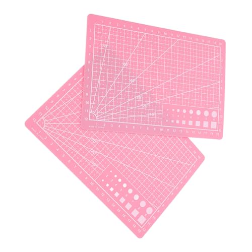 AKOOSY 2Stücke Doppelseitige Selbstheilende Schneidematte Rosa Präzisions Bastelunterlage für Papierhandwerk Nähprojekte DIY mit Fein Gravierten AKOOSY 2Stücke Doppelseitige Selbstheilende Schneidematte Rosa Präzisions Bastelunterlage für Papierhandwerk Nähprojekte DIY mit Fein Gravierten von AKOOSY