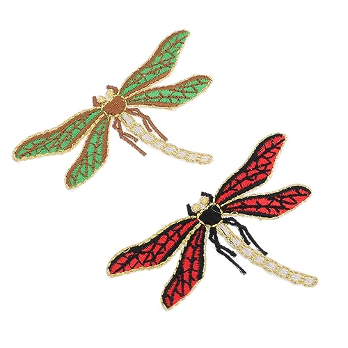 AKOOSY 2Stücke Libelle Stickerei Applique Patches für DIY Kleidung Hemddekoration Farbenfrohe Bügelbilder für Handarbeiten und Reparaturen Waschbar und Langlebig AKOOSY 2Stücke Libelle Stickerei Applique Patches für DIY Kleidung Hemddekoration Farbenfrohe Bügelbilder für Handarbeiten und Reparaturen Waschbar und Langlebig von AKOOSY