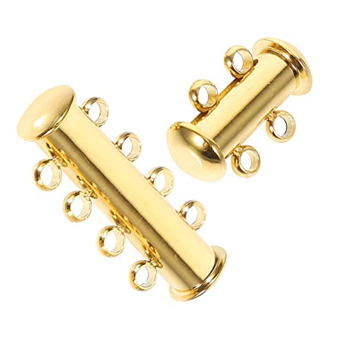 AKOOSY 2Stücke Schmuck Verschlüsse für Armbänder Langlebige Layering Schnallen mit Sprungring für DIY Schmuckherstellung für Handgefertigte Designs von AKOOSY