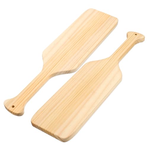 AKOOSY 2Stücke Unvollendete Holzpaddel Kiefernholz DIY Bastelmaterial für Schwesternschaftsprojekte und Heimdekoration zum Bemalen und Gestalten AKOOSY 2Stücke Unvollendete Holzpaddel Kiefernholz DIY Bastelmaterial für Schwesternschaftsprojekte und Heimdekoration zum Bemalen und Gestalten von AKOOSY