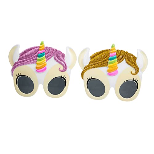 AKOOSY 2stücke Lustige Einhorn Brillen Kreative Cartoon Brillen Für Partys Für Erwachsene Leichte Strapazierfähige Kostümbrille Spaßbrille Für Festivals Und Veranstaltungen von AKOOSY