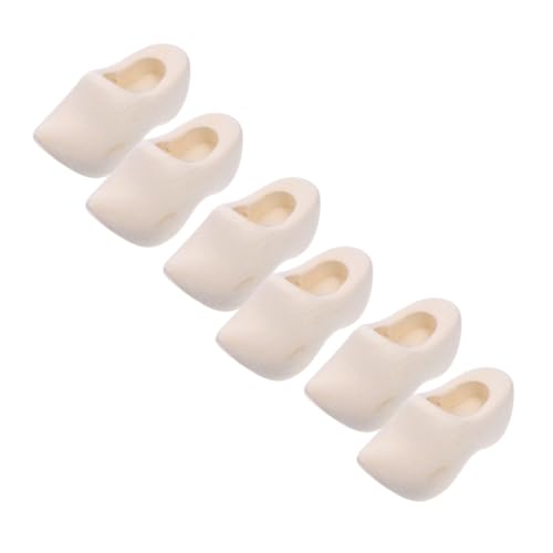 AKOOSY 3 Paare Mini Holzschuh Modelle für Puppenhäuser aus Unvollendeter Holzmaterial für Diy Bastelarbeiten und Zubehör für Szenen AKOOSY 3 Paare Mini Holzschuh Modelle für Puppenhäuser aus Unvollendeter Holzmaterial für Diy Bastelarbeiten und Zubehör für Szenen von AKOOSY