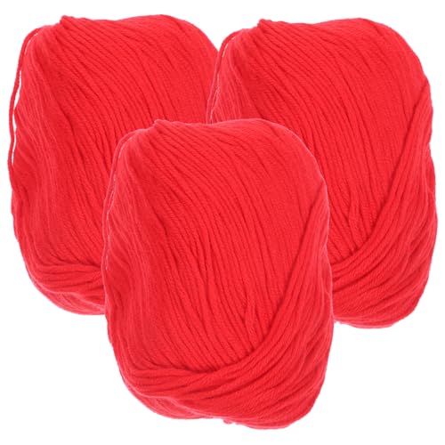 AKOOSY 3 Rollen Baumwollgarn zum Häkeln und Stricken Weiches Hautfreundliches Häkelgarn für Haushalt Vielseitig Einsetzbar für Kissen Decken und DIY Handarbeiten AKOOSY 3 Rollen Baumwollgarn zum Häkeln und Stricken Weiches Hautfreundliches Häkelgarn für Haushalt Vielseitig Einsetzbar für Kissen Decken und DIY Handarbeiten von AKOOSY