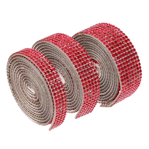 AKOOSY 3 Rollen Selbstklebende Strasssteine Band für Basteln Glänzende Rhinestone Dekorationsstreifen in Rot Flexible DIY Schmuckbänder zum Verzieren von Kleidung Auto Accessoires AKOOSY 3 Rollen Selbstklebende Strasssteine Band für Basteln Glänzende Rhinestone Dekorationsstreifen in Rot Flexible DIY Schmuckbänder zum Verzieren von Kleidung Auto Accessoires von AKOOSY