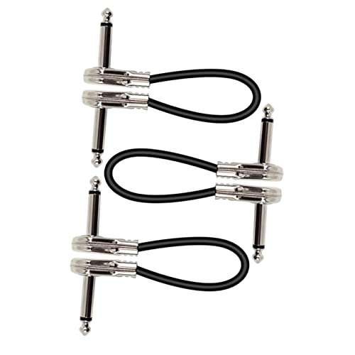 AKOOSY 3 Stück Gitarren Patchkabel Flachstecker für Effektpedale Leicht und Flexibel für Musiker und Bühnenauftritte AKOOSY 3 Stück Gitarren Patchkabel Flachstecker für Effektpedale Leicht und Flexibel für Musiker und Bühnenauftritte von AKOOSY