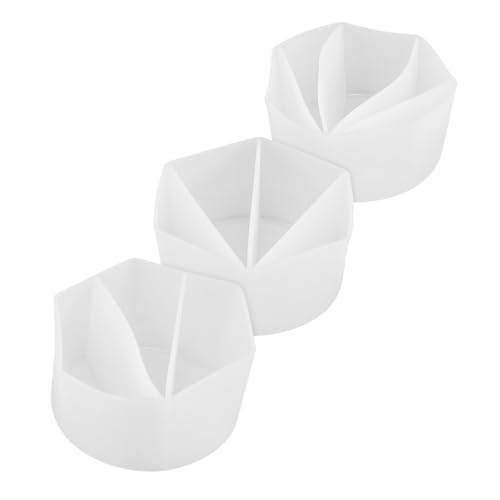 AKOOSY 3 Stück Silikon Split Cups für Farbgießen Flexible Wiederverwendbare Gießbecher mit Trennwänden für Präzises Mischen von Resin und Acrylfarbe Leicht Vielseitig für Studio und von AKOOSY