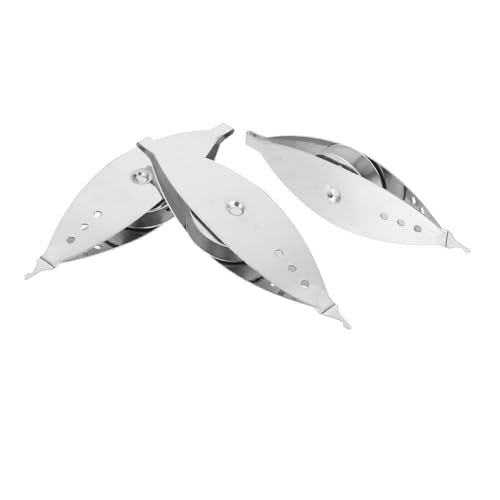 AKOOSY 3 Stück Teiliges Metall Tatting Shuttle Langlebige DIY Handarbeitswerkzeuge für Spitzenherstellung Leichtes und Häkeln Robustes Nähzubehör für Handwerksliebhaber von AKOOSY