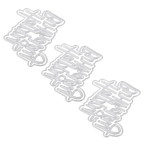 AKOOSY 3 Stück Teiliges Stanzformen Happy Birthday Metall Carbonstahl für Scrapbooking Stanzschablonen Prägen DIY Kartengestaltung Papierdekoration Vielseitig Einsetzbar AKOOSY 3 Stück Teiliges Stanzformen Happy Birthday Metall Carbonstahl für Scrapbooking Stanzschablonen Prägen DIY Kartengestaltung Papierdekoration Vielseitig Einsetzbar von AKOOSY
