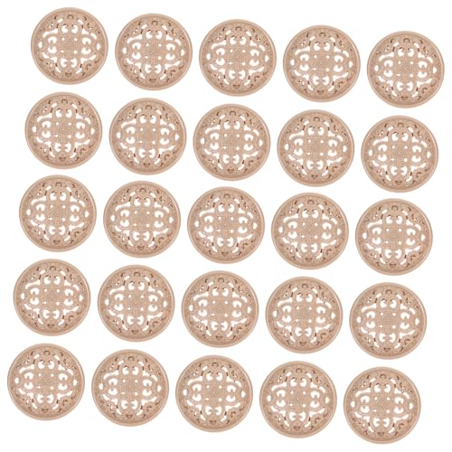 AKOOSY 30 Stück Metallknöpfe mit Hohlraum Design Langlebige DIY Nähknöpfe für Blazer Mäntel Pullover Vielseitige Ansteckknöpfe für Handarbeiten und Bekleidung Goldfarben von AKOOSY