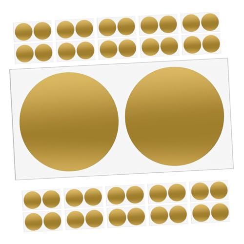 AKOOSY 30 Stück Runde Scratch Off Aufkleber Gold Selbstklebend DIY Sticker für Versteckte Inhalte Bastelspiele Schulspiel Tickets AKOOSY 30 Stück Runde Scratch Off Aufkleber Gold Selbstklebend DIY Sticker für Versteckte Inhalte Bastelspiele Schulspiel Tickets von AKOOSY