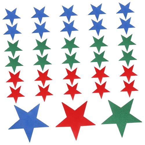 AKOOSY 30 Stück Teiliges Glitzernde Papierausschnitte Blau Grün Rot für Kindergarten Wanddekoration Diy Bastelprojekte Scrapbooking und Klassenzimmer AKOOSY 30 Stück Teiliges Glitzernde Papierausschnitte Blau Grün Rot für Kindergarten Wanddekoration Diy Bastelprojekte Scrapbooking und Klassenzimmer von AKOOSY