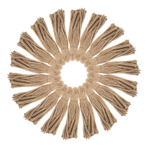 AKOOSY 30 Stück Teiliges Jute Quasten für Rustikale DIY Projekte Natürliche Jute Quasten für Holzperlen Girlanden Nachhaltige Weihnachtsdekoration Grober Jutefaden Handwerkliches AKOOSY 30 Stück Teiliges Jute Quasten für Rustikale DIY Projekte Natürliche Jute Quasten für Holzperlen Girlanden Nachhaltige Weihnachtsdekoration Grober Jutefaden Handwerkliches von AKOOSY