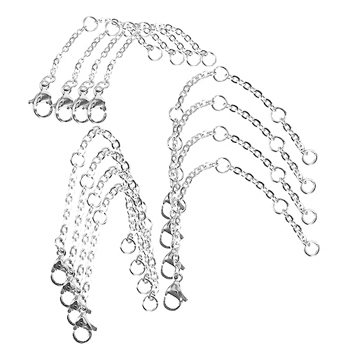 AKOOSY 30 Stück Teiliges Kettenverlängerungs mit Karabinerverschluss Silberfarbene Schmuck Extender für Halsketten Armbänder DIY Schmuckherstellung AKOOSY 30 Stück Teiliges Kettenverlängerungs mit Karabinerverschluss Silberfarbene Schmuck Extender für Halsketten Armbänder DIY Schmuckherstellung von AKOOSY