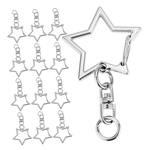 AKOOSY 30 Stück Teiliges sternförmiger Karabinerhaken aus Zinklegierung drehbarer Schlüsselanhänger mit Federverschluss Originelles DIY Accessoire für Taschen Schmuck und Schlüsselbund von AKOOSY