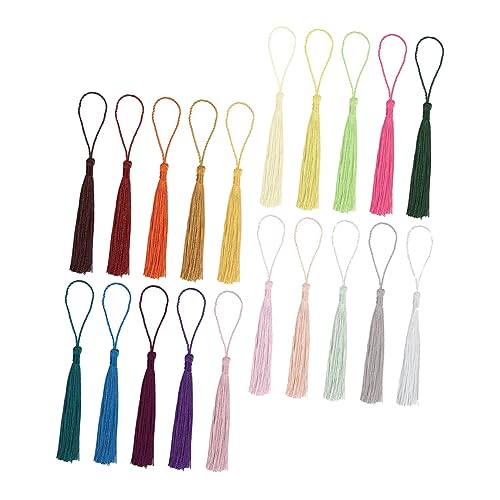 AKOOSY 300 Stück Handgefertigte Bunte Quasten Lesezeichen Anhänger Langlebige Dekorative Troddeln für DIY Schmuck Schlüsselanhänger Vorhänge und Bastelprojekte AKOOSY 300 Stück Handgefertigte Bunte Quasten Lesezeichen Anhänger Langlebige Dekorative Troddeln für DIY Schmuck Schlüsselanhänger Vorhänge und Bastelprojekte von AKOOSY