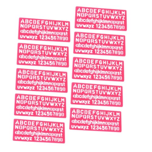AKOOSY 32 Stück Teiliges Buchstaben Schablonen aus Transparentem Kunststoff Wiederverwendbare Malvorlagen mit Zahlen und Alphabet Praktische DIY Zeichnungsschablonen für Zufällige Farbe AKOOSY 32 Stück Teiliges Buchstaben Schablonen aus Transparentem Kunststoff Wiederverwendbare Malvorlagen mit Zahlen und Alphabet Praktische DIY Zeichnungsschablonen für Zufällige Farbe von AKOOSY