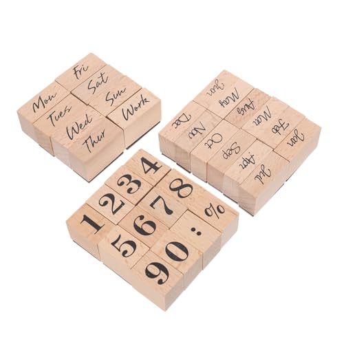 AKOOSY 32 Stück Teiliges Holzstempel mit Monats und Wochenzahlen Klare Abdrücke Langlebig Vielseitig für Scrapbooking Grußkarten DIY Alben Stilvolle Kartengestaltung Robustes Naturholz AKOOSY 32 Stück Teiliges Holzstempel mit Monats und Wochenzahlen Klare Abdrücke Langlebig Vielseitig für Scrapbooking Grußkarten DIY Alben Stilvolle Kartengestaltung Robustes Naturholz von AKOOSY
