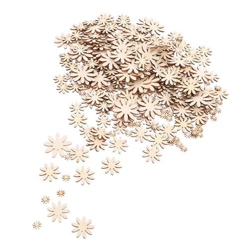 AKOOSY 350 Stück Unvollendete Holzblumen zum Bemalen Mini Holzblumenformen Glatte Holzscheiben für DIY Basteln Kinderfreundliche Holzblumen zum Dekorieren und Kreativen Gestalten AKOOSY 350 Stück Unvollendete Holzblumen zum Bemalen Mini Holzblumenformen Glatte Holzscheiben für DIY Basteln Kinderfreundliche Holzblumen zum Dekorieren und Kreativen Gestalten von AKOOSY