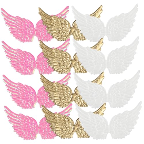 AKOOSY 36 Stk. Teiliges Engelsflügel zum Basteln Miniatur Flügel Patches in Gold Glitzerrosa und Weiß Dekorative Applikationen für Kleidung Rucksäcke DIY Partydekorationen und Reparaturen AKOOSY 36 Stk. Teiliges Engelsflügel zum Basteln Miniatur Flügel Patches in Gold Glitzerrosa und Weiß Dekorative Applikationen für Kleidung Rucksäcke DIY Partydekorationen und Reparaturen von AKOOSY