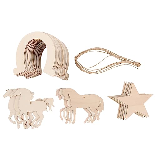 AKOOSY 36 Stück Teiliges Holz Bastelset Unlackierte Pferde Ausschnitte Glatte Holzscheiben DIY Handwerk für Partydekoration Geschenkanhänger und Wohnaccessoires AKOOSY 36 Stück Teiliges Holz Bastelset Unlackierte Pferde Ausschnitte Glatte Holzscheiben DIY Handwerk für Partydekoration Geschenkanhänger und Wohnaccessoires von AKOOSY