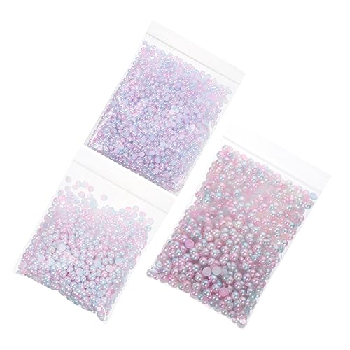 AKOOSY 3Taschen Abs Halbperlen für DIY Nagelkunst Dekorationen für Nageldesign Bastelarbeiten und Schmuckherstellung für Projekte und AKOOSY 3Taschen Abs Halbperlen für DIY Nagelkunst Dekorationen für Nageldesign Bastelarbeiten und Schmuckherstellung für Projekte und von AKOOSY