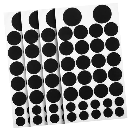 AKOOSY 4 Blätter Selbstklebende Filzkreise DIY Kleidung Filzpunkte Zubehör Langlebig Vielseitig für Bekleidungsdeko und Bastelprojekte Modische Schwarze Filzaufkleber AKOOSY 4 Blätter Selbstklebende Filzkreise DIY Kleidung Filzpunkte Zubehör Langlebig Vielseitig für Bekleidungsdeko und Bastelprojekte Modische Schwarze Filzaufkleber von AKOOSY