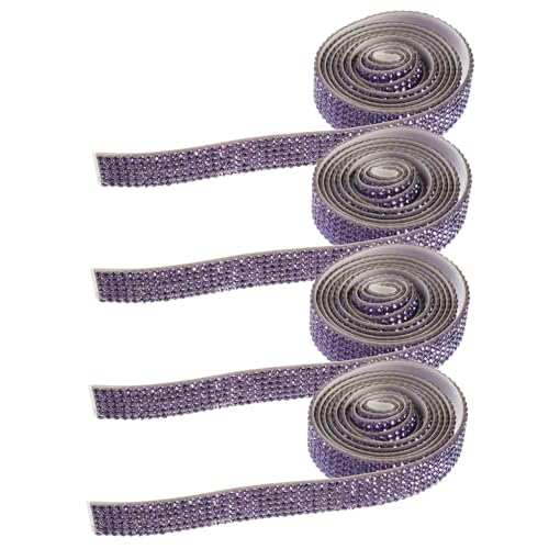 AKOOSY 4 Rollen Selbstklebende Strassapplikationen DIY Glitzerband für Brautgürtel Handgemachte Textilverzierung mit Langlebigen Kristallen Vielseitig für Hochzeits und Abendkleider AKOOSY 4 Rollen Selbstklebende Strassapplikationen DIY Glitzerband für Brautgürtel Handgemachte Textilverzierung mit Langlebigen Kristallen Vielseitig für Hochzeits und Abendkleider von AKOOSY