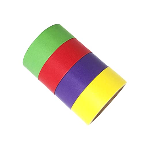 AKOOSY 4 Rollen Washi Tape in Regenbogenfarben Band Gefärbt Dekorativ Streifen Bunt Dekoration Kunst Lila Schrott Papier Klebeband Aufkleber Ästhetisch Abdeckband Scrapbooking Tape Farbig AKOOSY 4 Rollen Washi Tape in Regenbogenfarben Band Gefärbt Dekorativ Streifen Bunt Dekoration Kunst Lila Schrott Papier Klebeband Aufkleber Ästhetisch Abdeckband Scrapbooking Tape Farbig von AKOOSY