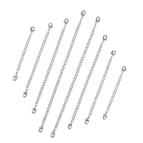 AKOOSY 4 STÜCKE Kettenverlängerung mit Krabbenverschluss für DIY Schmuckherstellung und Längen Robust und Glänzend für Kreative Projekte AKOOSY 4 STÜCKE Kettenverlängerung mit Krabbenverschluss für DIY Schmuckherstellung und Längen Robust und Glänzend für Kreative Projekte von AKOOSY