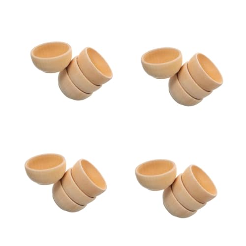 AKOOSY 4 Sätze Teiliges Set Diy Holzschalen Für Kunstprojekte Unfertige Holzspielzeuge Für Kreative Dekoration Und Bastelarbeiten Naturholz Mit Glatter Oberfläche Zum Bemalen 4 Stück * 4 AKOOSY 4 Sätze Teiliges Set Diy Holzschalen Für Kunstprojekte Unfertige Holzspielzeuge Für Kreative Dekoration Und Bastelarbeiten Naturholz Mit Glatter Oberfläche Zum Bemalen 4 Stück * 4 von AKOOSY