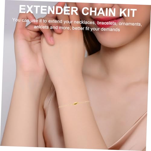 AKOOSY 4 Stück Magnetischer Kettenverlängerer Teiliges mit Karabinerverschluss Langlebige Schmuckverlängerung für Halsketten und Armbänder DIY Schmuck Zubehör in Gold und Weiß Einfach zu AKOOSY 4 Stück Magnetischer Kettenverlängerer Teiliges mit Karabinerverschluss Langlebige Schmuckverlängerung für Halsketten und Armbänder DIY Schmuck Zubehör in Gold und Weiß Einfach zu von AKOOSY