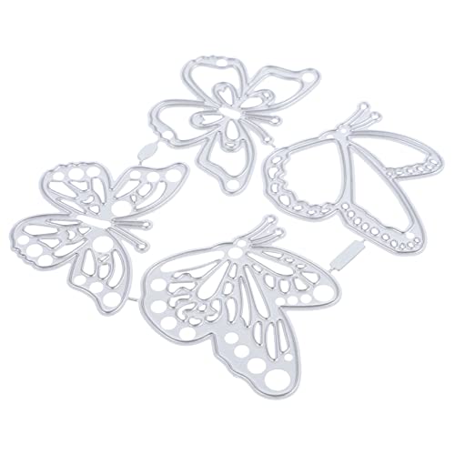 AKOOSY 4 Stück Papierhandwerk Scrapbooking stirbt Schmetterlingsstanzen Kunsthandwerk Scrapbooking Schneidemuster Festival-Stanzformen DIY-Grußkarten-Stanzformen Kohlenstoffstahl Silver AKOOSY 4 Stück Papierhandwerk Scrapbooking stirbt Schmetterlingsstanzen Kunsthandwerk Scrapbooking Schneidemuster Festival-Stanzformen DIY-Grußkarten-Stanzformen Kohlenstoffstahl Silver von AKOOSY