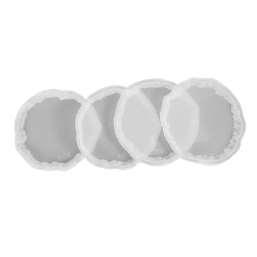 AKOOSY 4 Stück Silikonform Teilig für Epoxidharz Untersetzer Gießform mit Hoher Elastizität und Reißfestigkeit Leicht zu Entformen DIY Coaster Formen für Kreative Tischdekoration und AKOOSY 4 Stück Silikonform Teilig für Epoxidharz Untersetzer Gießform mit Hoher Elastizität und Reißfestigkeit Leicht zu Entformen DIY Coaster Formen für Kreative Tischdekoration und von AKOOSY