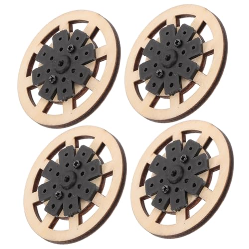 AKOOSY 4 Stück Teiliges Holzspielzeug Auto Räder DIY Ersatzräder für Rc Fahrzeuge Robuste Holzräder für Kleine Spielzeugautos und Bastelprojekte AKOOSY 4 Stück Teiliges Holzspielzeug Auto Räder DIY Ersatzräder für Rc Fahrzeuge Robuste Holzräder für Kleine Spielzeugautos und Bastelprojekte von AKOOSY