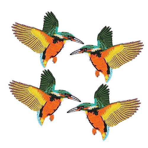 AKOOSY 4 Stück Teiliges Hummingbird Stickerei Patches zum Aufbügeln und Nähen Bestickte DIY Applikationen für Kleidung Taschen Jacken Weiche Stoffflicken zur Reparatur und Dekoration AKOOSY 4 Stück Teiliges Hummingbird Stickerei Patches zum Aufbügeln und Nähen Bestickte DIY Applikationen für Kleidung Taschen Jacken Weiche Stoffflicken zur Reparatur und Dekoration von AKOOSY