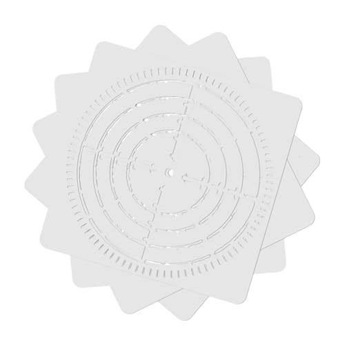 AKOOSY 4 Stück Teiliges Mandala Schablonen Kleine Filigrane Wandmalerei Malschablonen Wiederverwendbare DIY Vorlage für Möbel Kreative Wandgestaltung Zuhause von AKOOSY