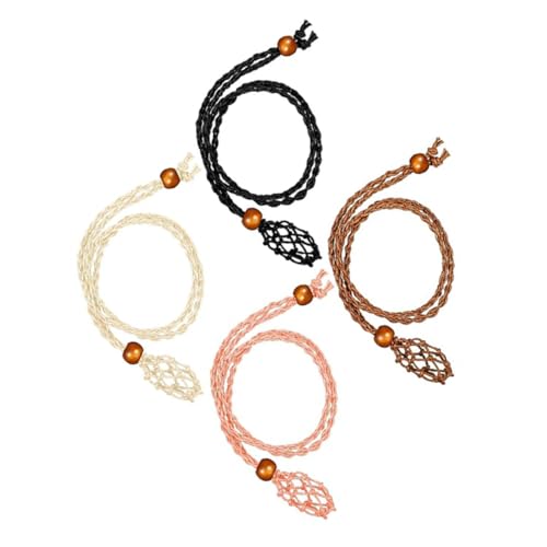AKOOSY 4 Stück Teiliges Verstellbares Halskette Seil mit Leerem Kristallsteinhalter Handgefertigter Schmuckkäfig Anhänger Halter für DIY Halsketten Flexibel Anpassbar Elegantes Design AKOOSY 4 Stück Teiliges Verstellbares Halskette Seil mit Leerem Kristallsteinhalter Handgefertigter Schmuckkäfig Anhänger Halter für DIY Halsketten Flexibel Anpassbar Elegantes Design von AKOOSY