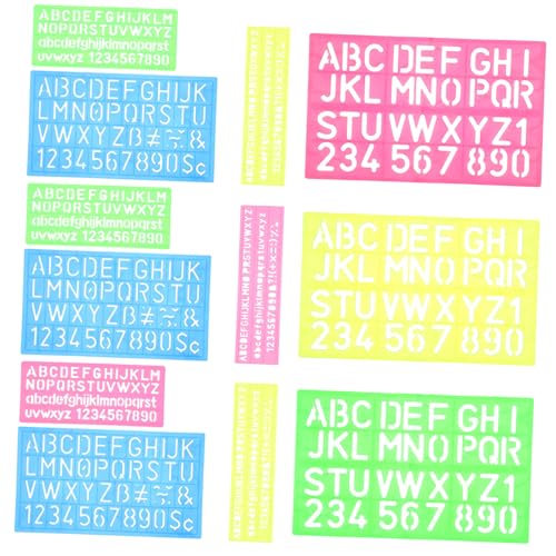 AKOOSY 4 Stück Teiliges Wiederverwendbarer Buchstaben Schablonen aus Kunststoff Glatte Oberfläche Vielseitig für DIY Malerei Wanddekoration Sprühtechniken und Leicht zu Reinigen AKOOSY 4 Stück Teiliges Wiederverwendbarer Buchstaben Schablonen aus Kunststoff Glatte Oberfläche Vielseitig für DIY Malerei Wanddekoration Sprühtechniken und Leicht zu Reinigen von AKOOSY