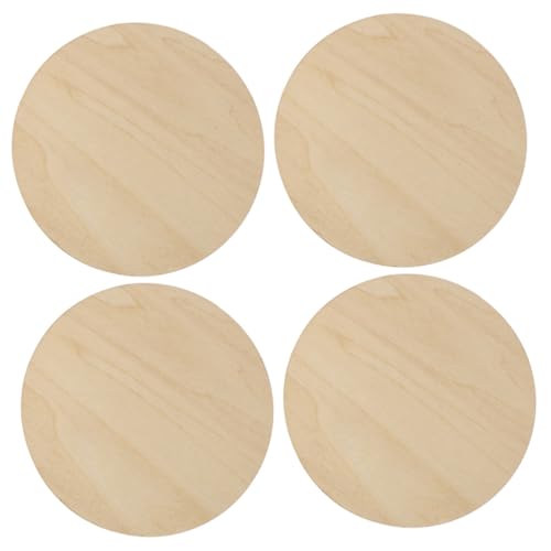 AKOOSY 4 Stück Unvollendete Holzscheiben Runde Holzplatten für DIY Bastelprojekte Durchmesser Dicke Bastelmaterial für Kreativität und Handwerkskunst AKOOSY 4 Stück Unvollendete Holzscheiben Runde Holzplatten für DIY Bastelprojekte Durchmesser Dicke Bastelmaterial für Kreativität und Handwerkskunst von AKOOSY