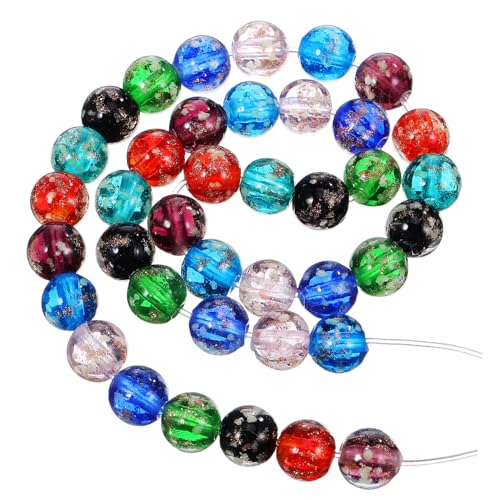 AKOOSY 40 Stück Glow in The Dark Glasperlen Runde Perlen Mix Bunte Farben zum Auffädeln für Schmuck Basteln Armbänder DIY Zubehör AKOOSY 40 Stück Glow in The Dark Glasperlen Runde Perlen Mix Bunte Farben zum Auffädeln für Schmuck Basteln Armbänder DIY Zubehör von AKOOSY
